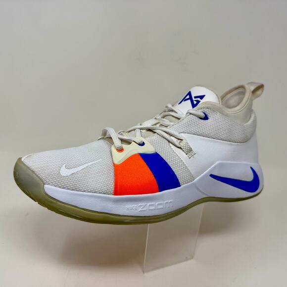 Nike PG2 'The Bait' Paul George Mens Sz 13 OKC White Blue Basketball Shoes S1537 - Picture 3 of 16